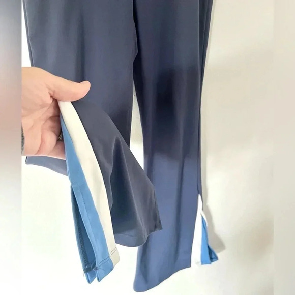 WILO The Label Blue Split Hem Flare Leg Athletic Pant Size Large - Picture 3 of 8